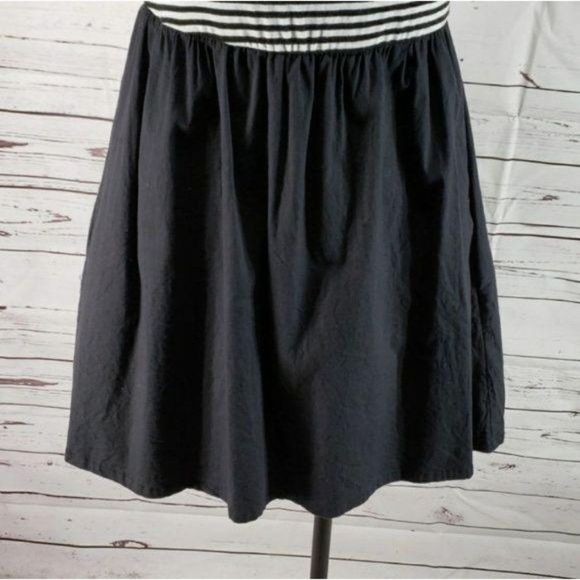 Velvet Torch Size Medium Black striped Skater Dress - Picture 6 of 6